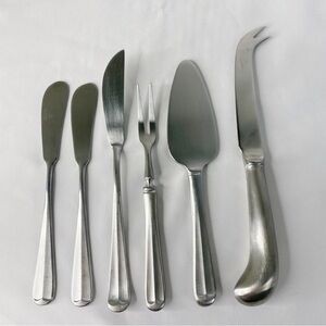 Supreme Cutlery Stainless Japan 6 Piece Assorted Cheese Knife Set
